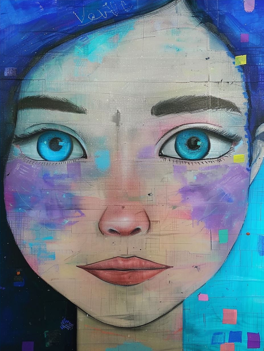 Digital Dreams in Azure Hues - Image 4