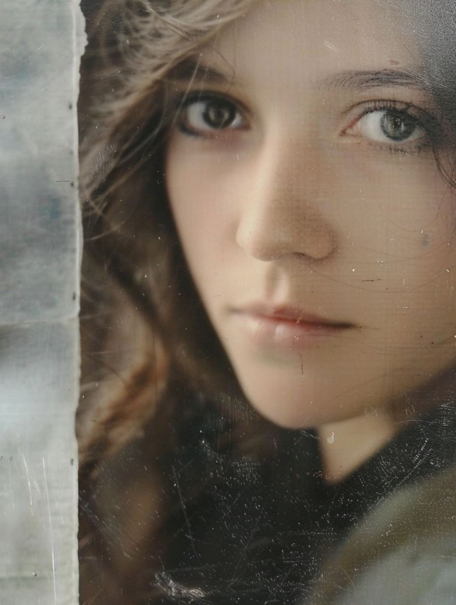 Fragmented Gaze and Crimson Bloom - Image 2