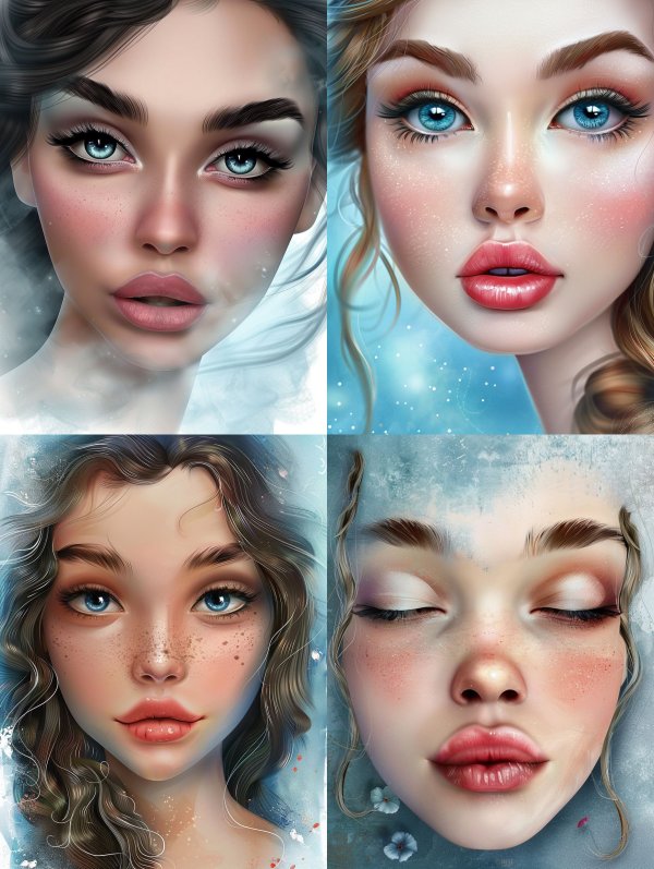 Ethereal Winter Beauty Portraits