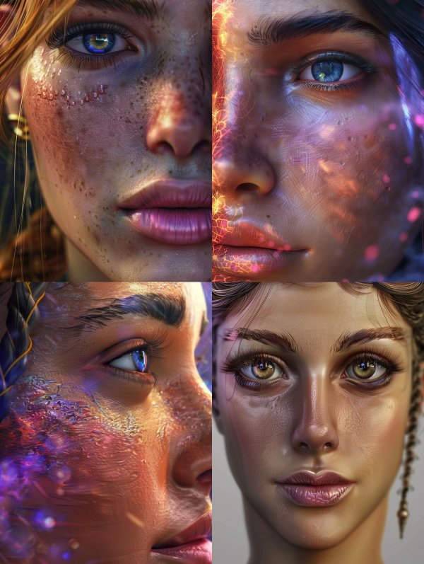 Ethereal Visions of Digital Beauty