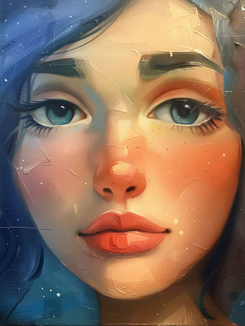 Digital Portrait Art Study - Image 3