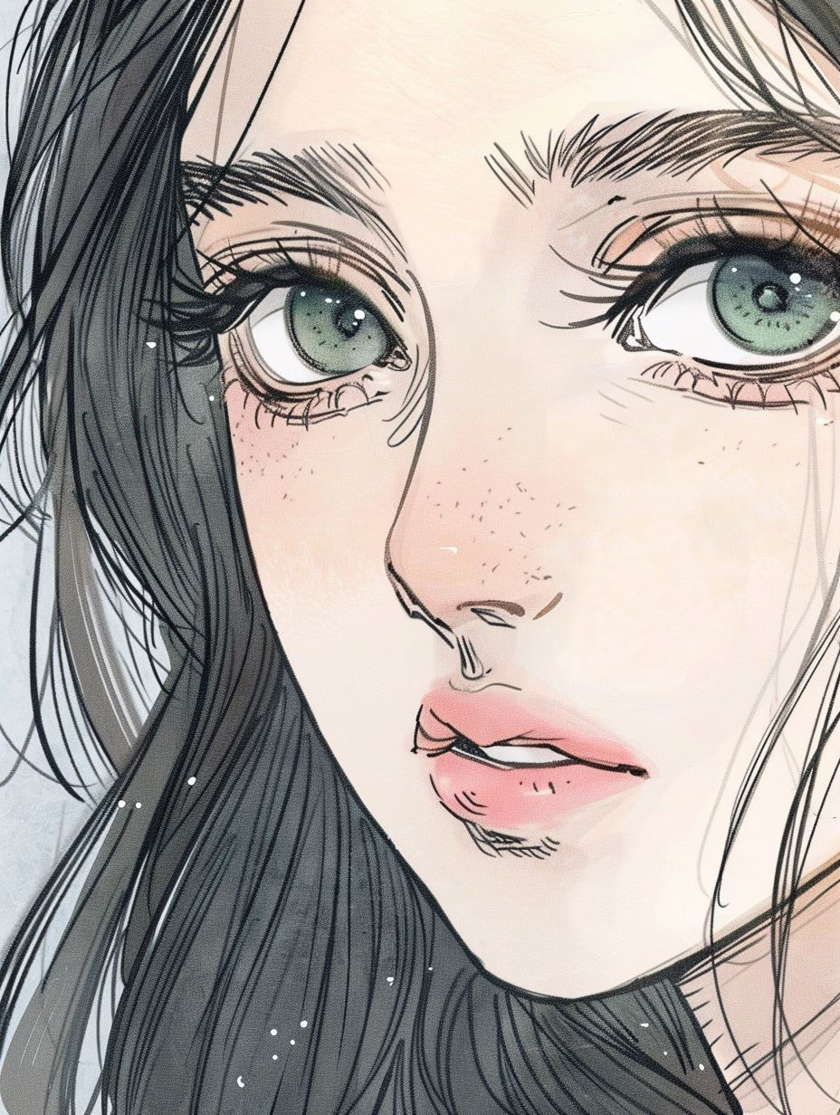 Ethereal Gazes: Digital Portrait Studies - Image 3