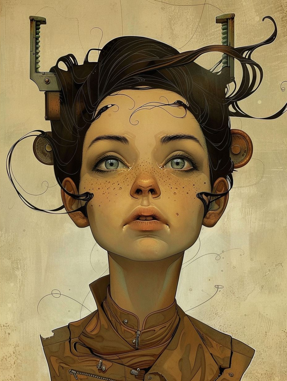 Fragmented Souls in Ochre Tones - Image 2