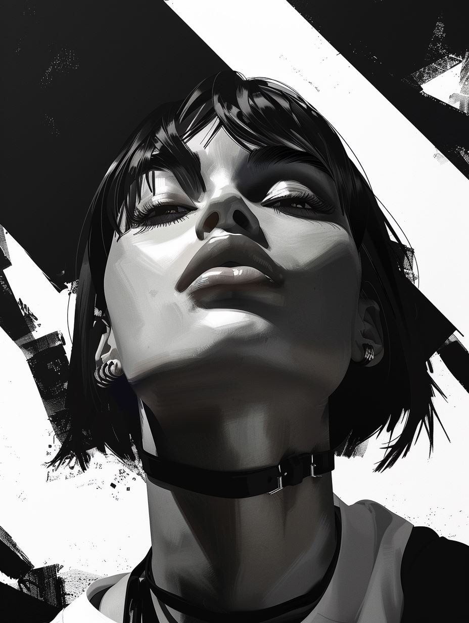 Fragmented Noir Digital Portraits - Image 3
