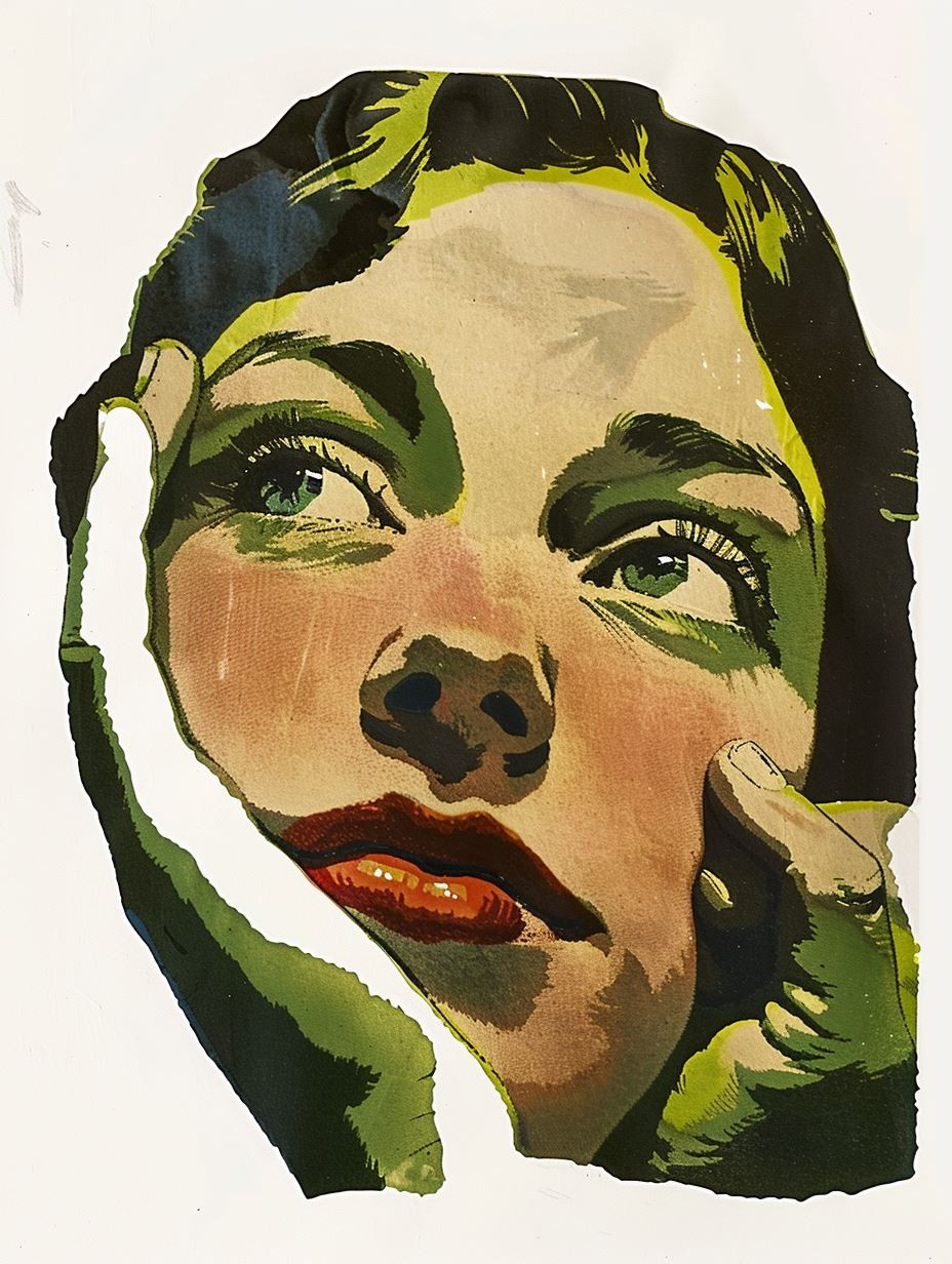 Vintage Pulp Portrait - Image 3