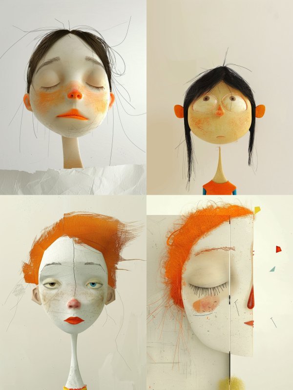 Fragile Melancholy in Pale Tones
