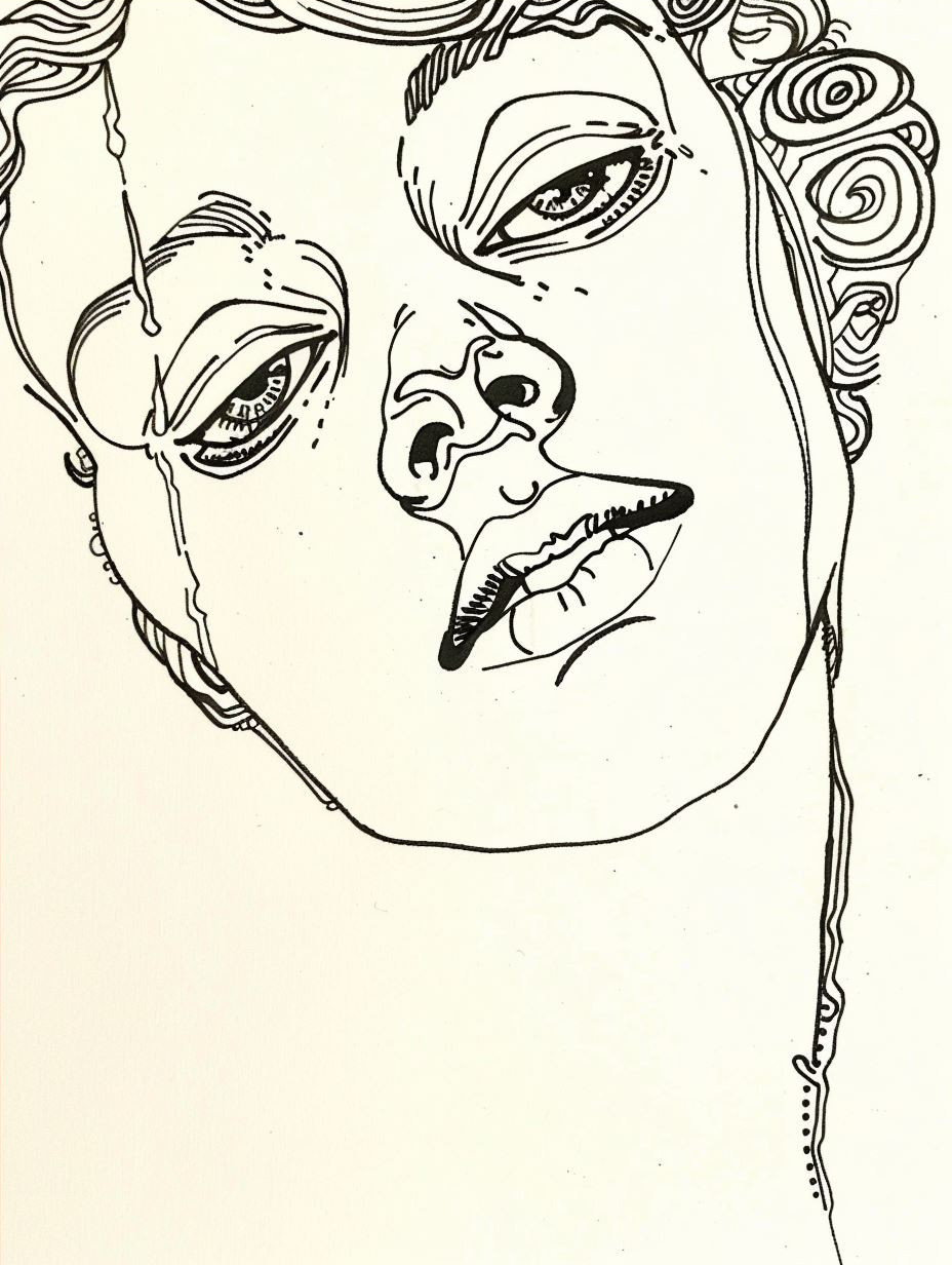 Fragmented Gazes in Ink - Image 4