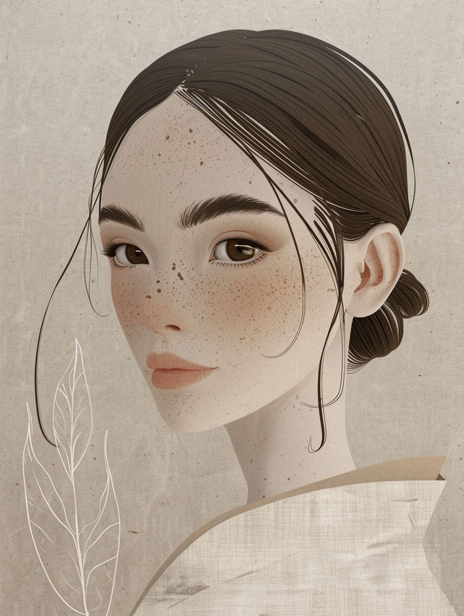 Ethereal Vintage Portrait Study - Image 3