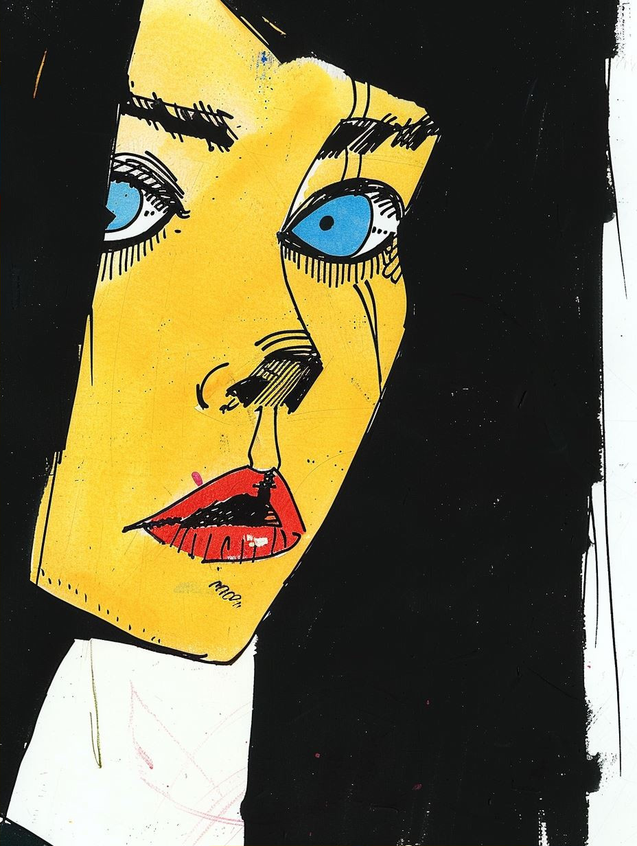 Abstract Yellow Portrait Study - Image 2