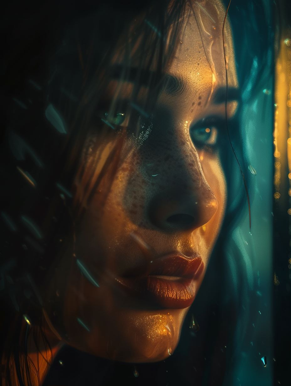Cinematic Shadows and Neon Glow - Image 1