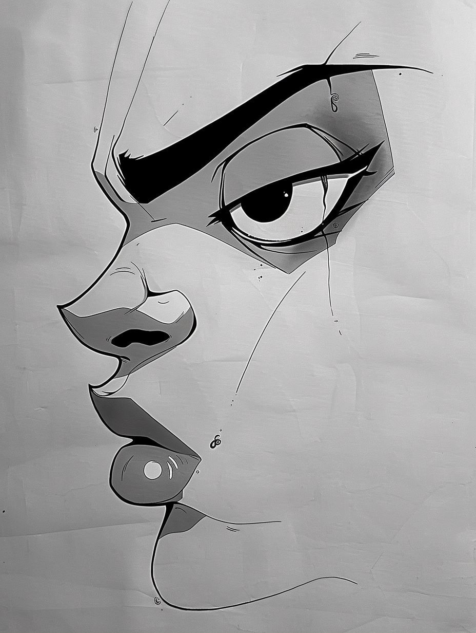 Melancholy Muse: Stylized Portrait Studies - Image 2
