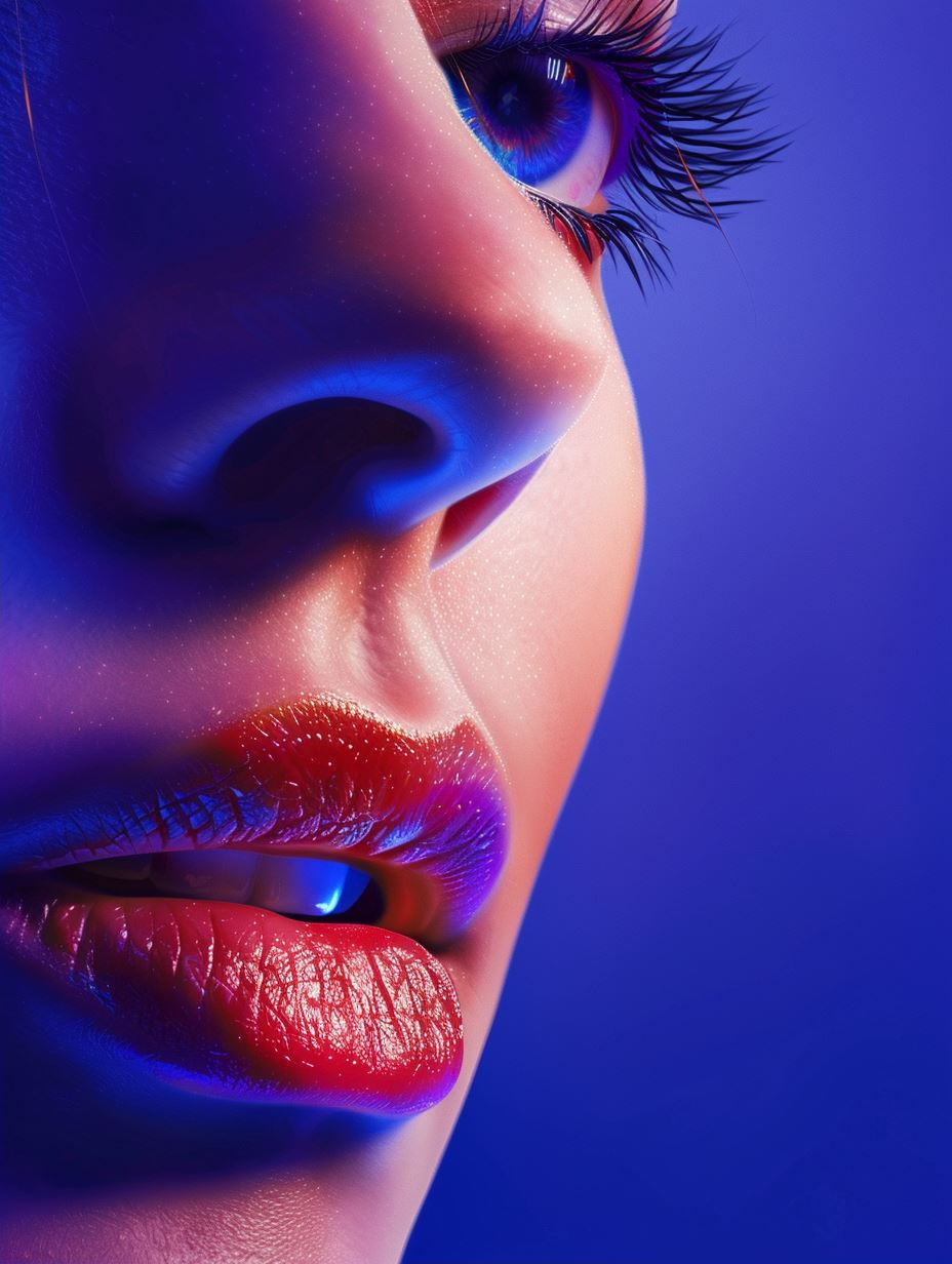 Neon Ethereal Cyber Portrait - Image 2