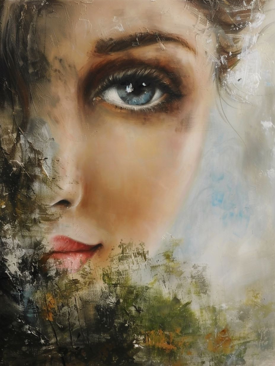 Ethereal Gazes in Oil - Image 3
