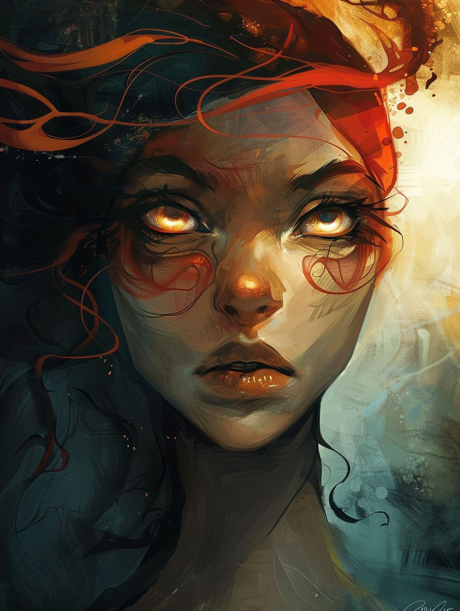 Ethereal Spirits of Fire and Shadow - Image 2