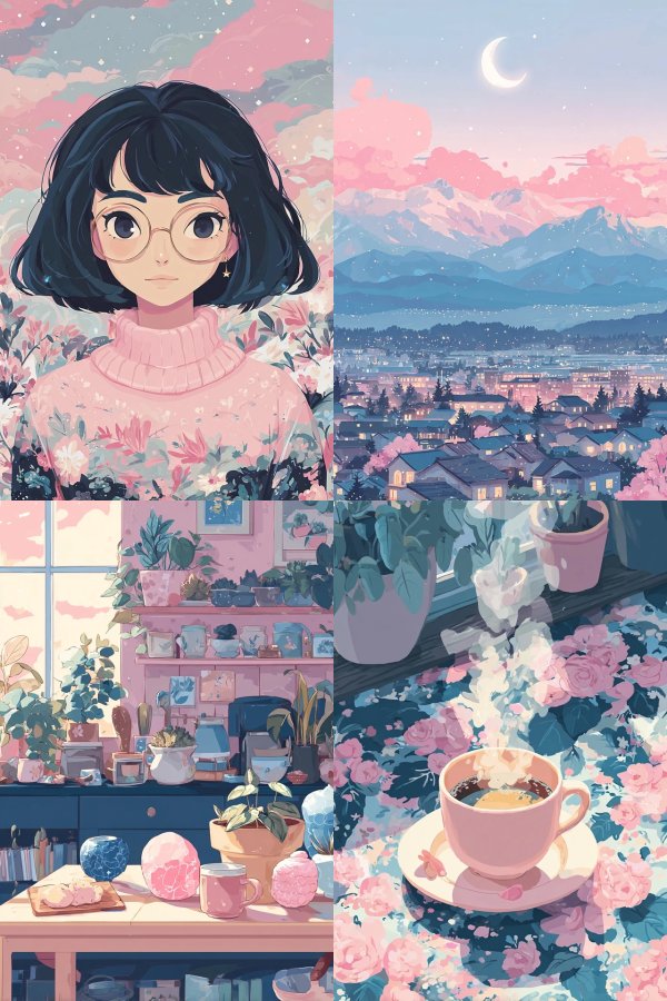 Dreamy Pastel Aesthetic Collage