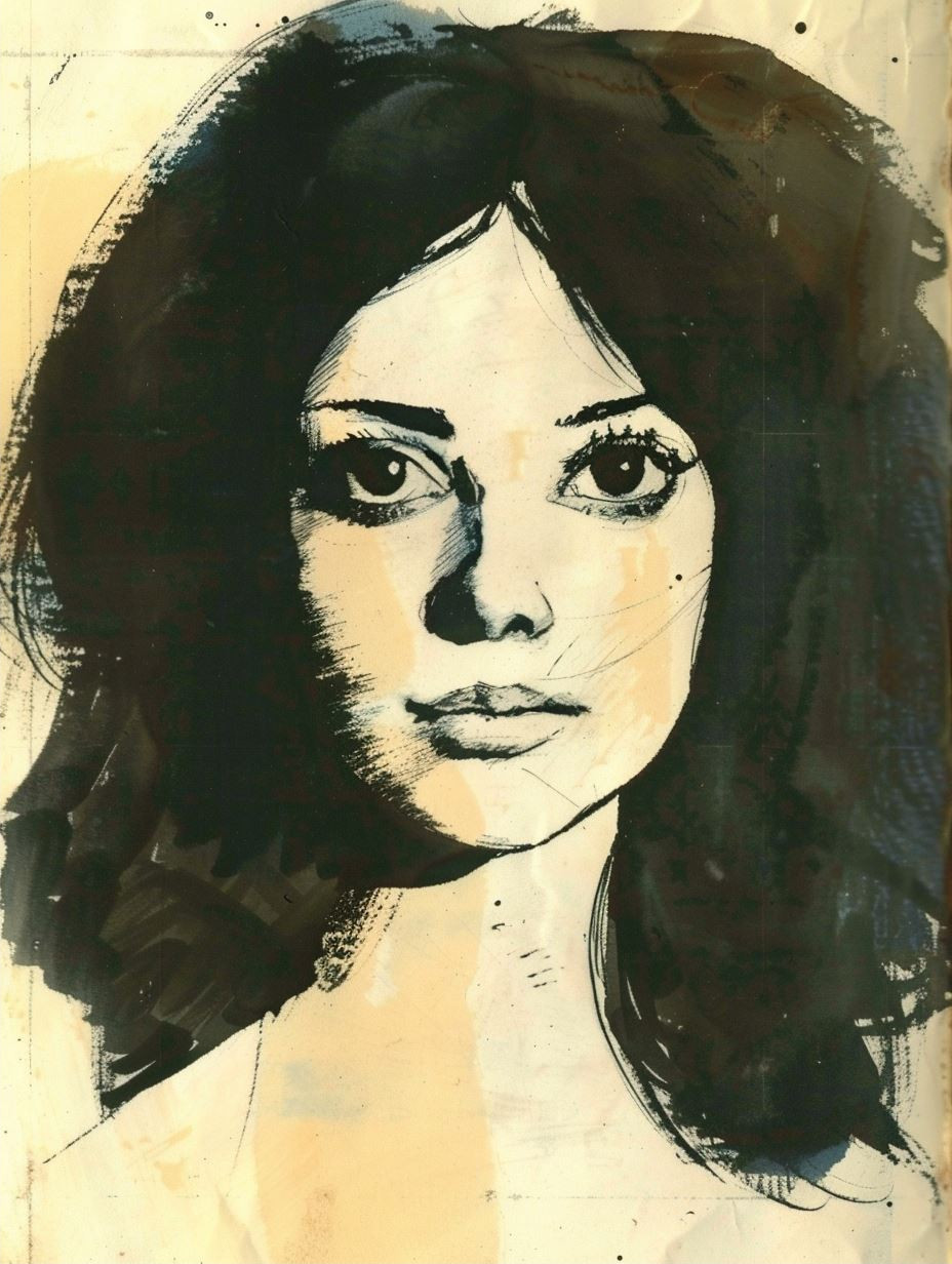 Vintage Stylized Female Portrait Studies - Image 2