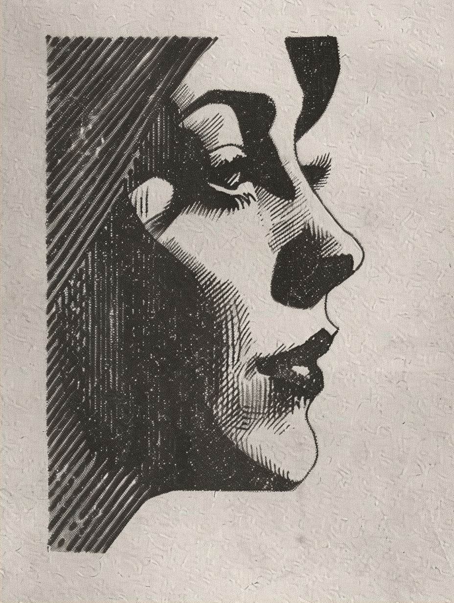 Vintage Sepia Screenprint - Image 2