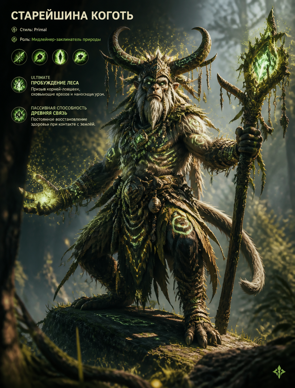 Elder Claw: Primal Nature Spellcaster