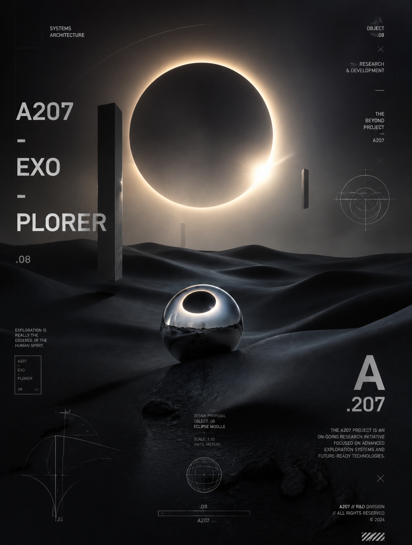 Monolithic Eclipse in Obsidian Sands