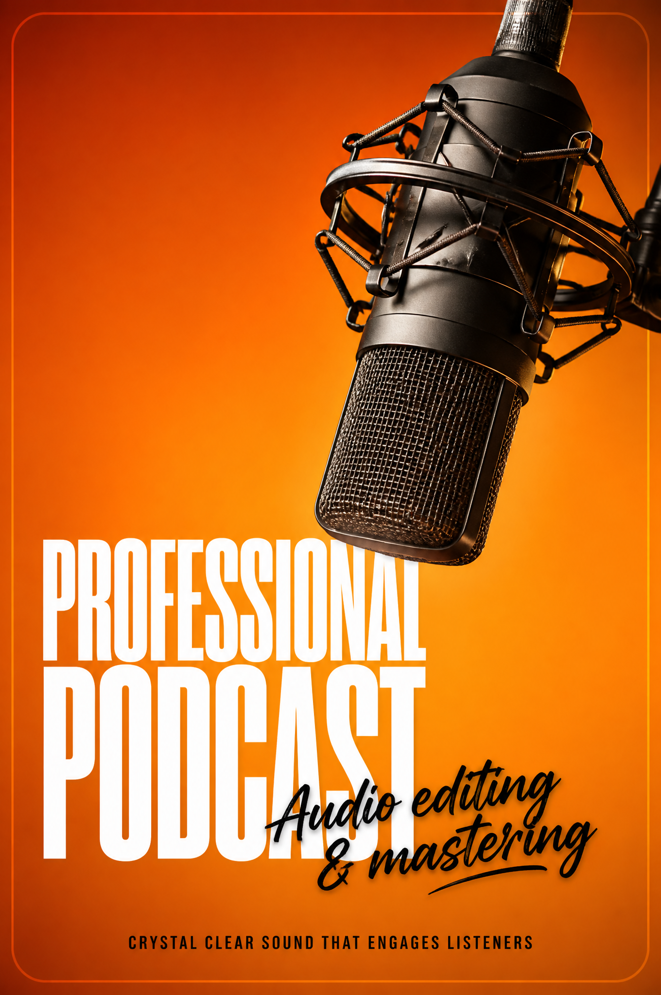 Modern Professional Podcast Studio Microphone Poster