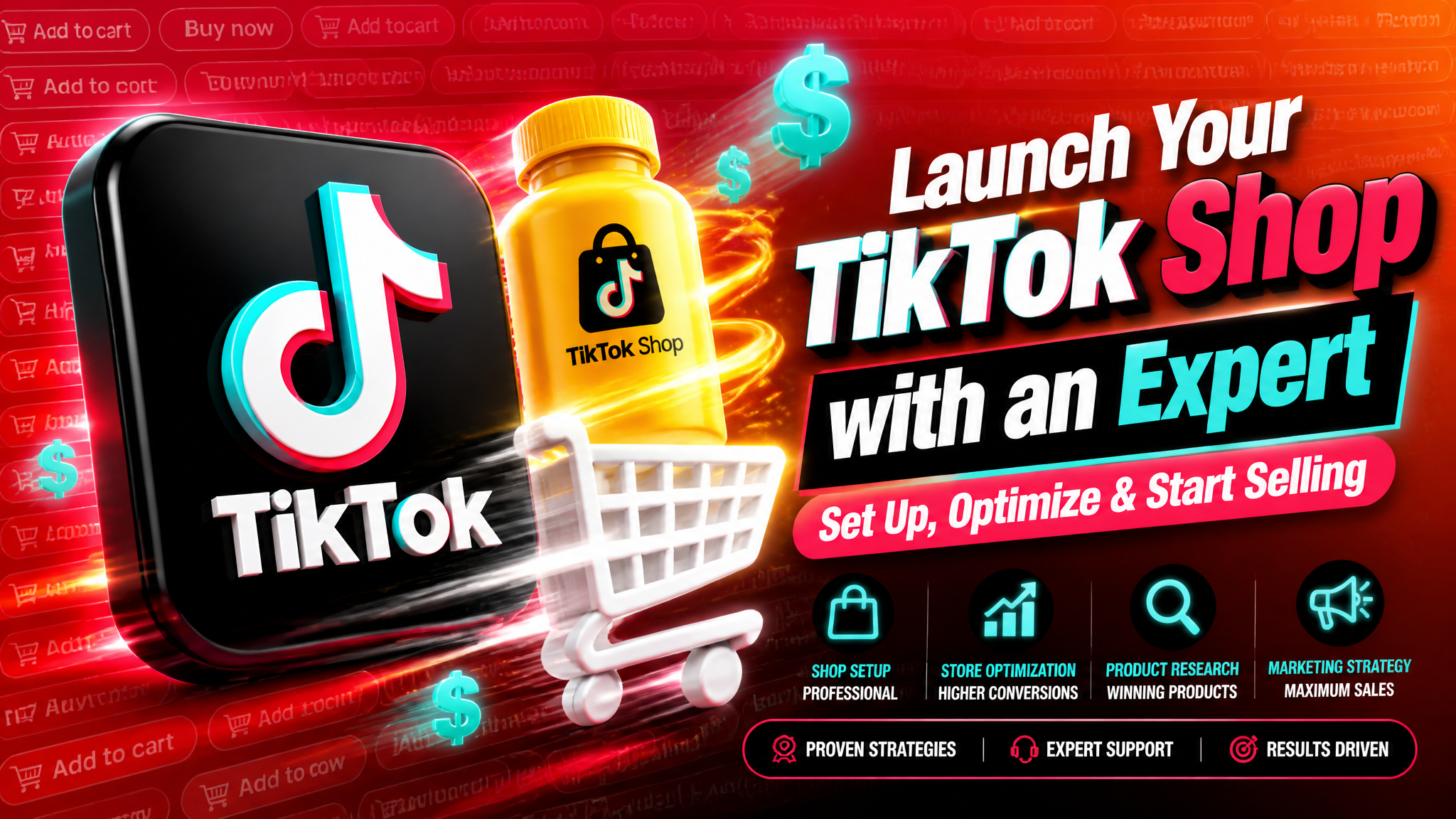 TikTok Shop Expert Launch Promo 3D
