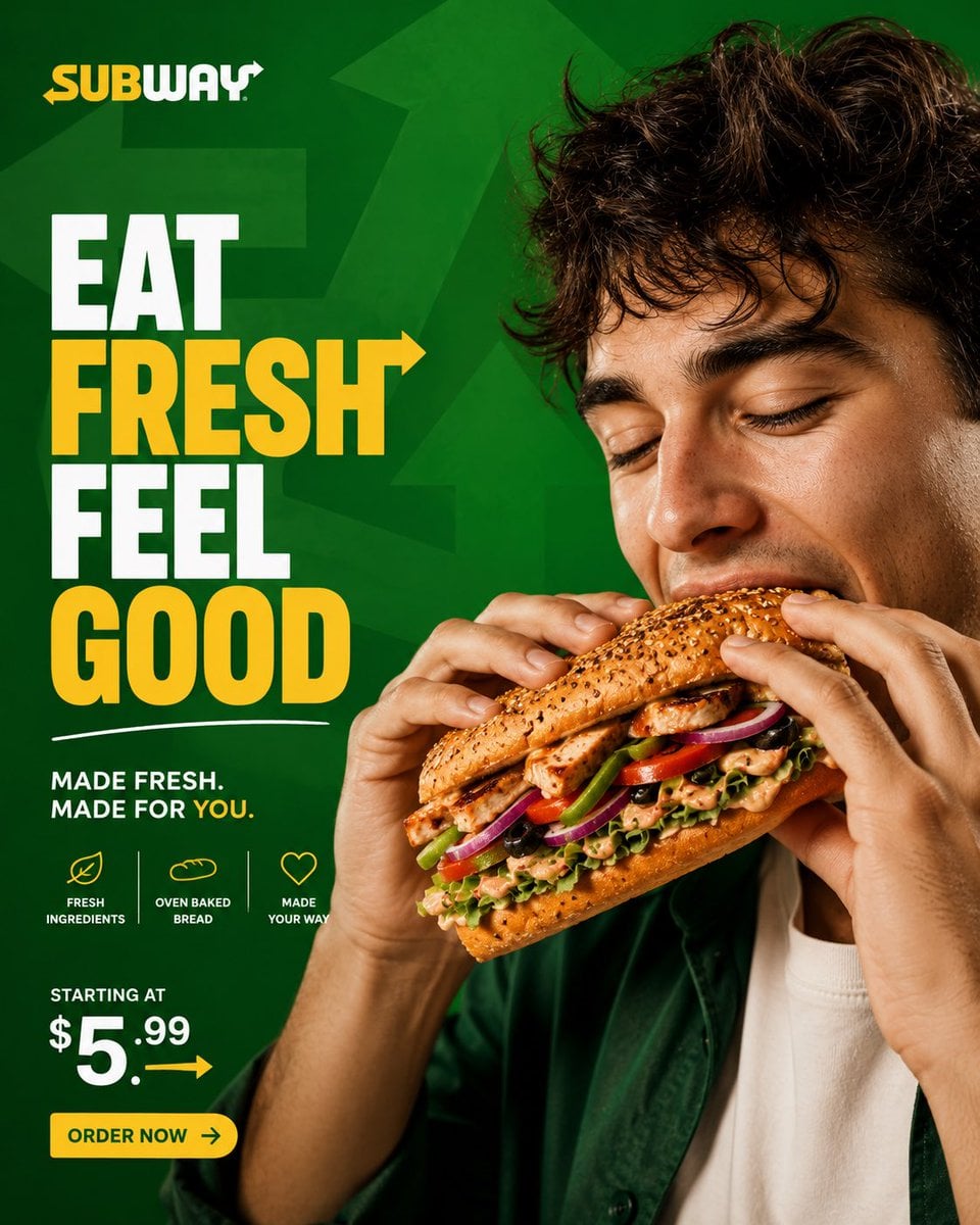 Premium Subway Commercial: The First Bite Experience