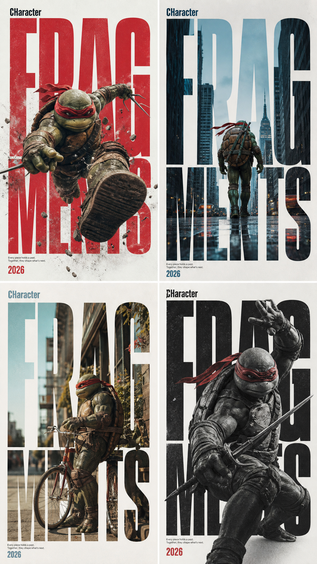 Ninja Turtle Editorial Typography Series