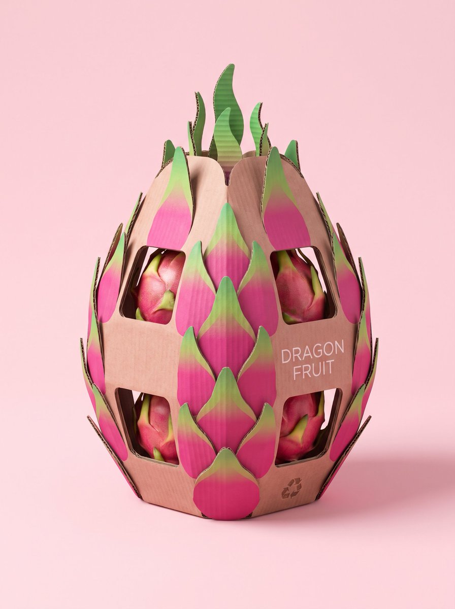 Custom Sculptural Eco-Packaging Design Mockup