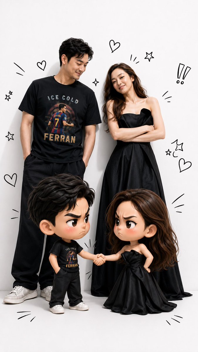 Hyper-Realistic Adults with Chibi Mini-Mes