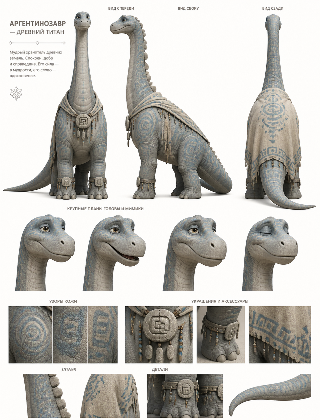 Ancient Titan Argentinosaurus Character Sheet