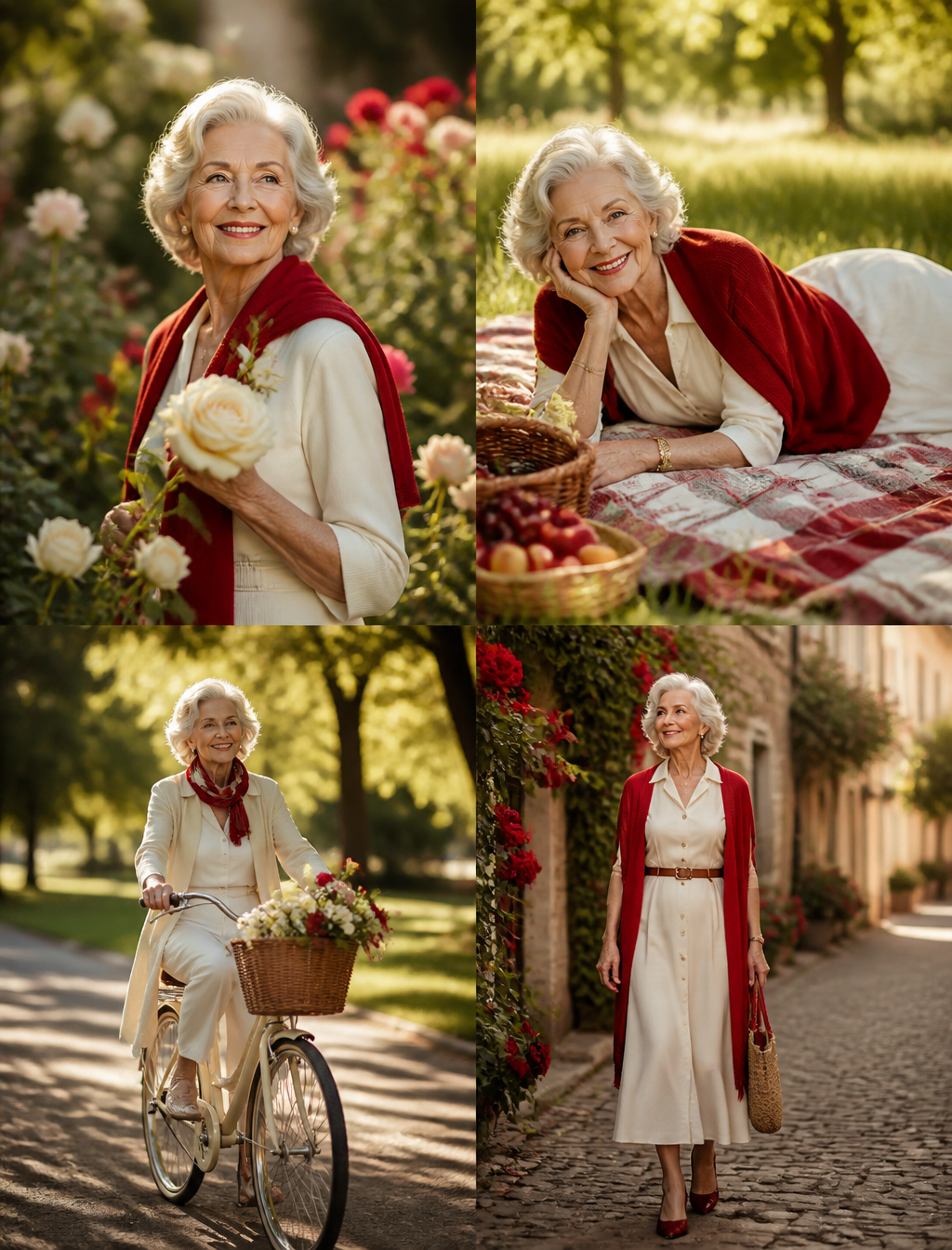 Elegant Senior Woman Luxury Lifestyle Series