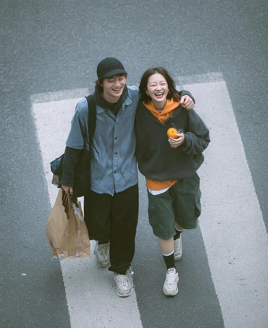 Urban Romance: Overhead Crossing Shot