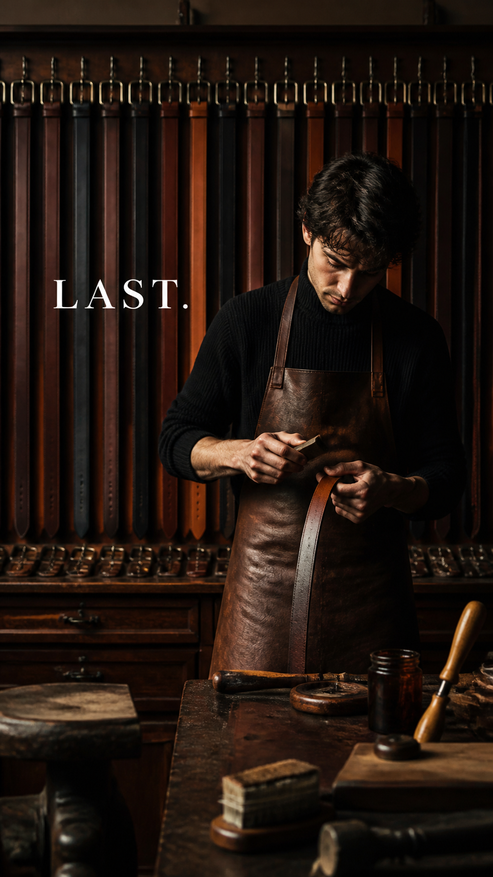 Artisan Leather Craftsmanship Editorial