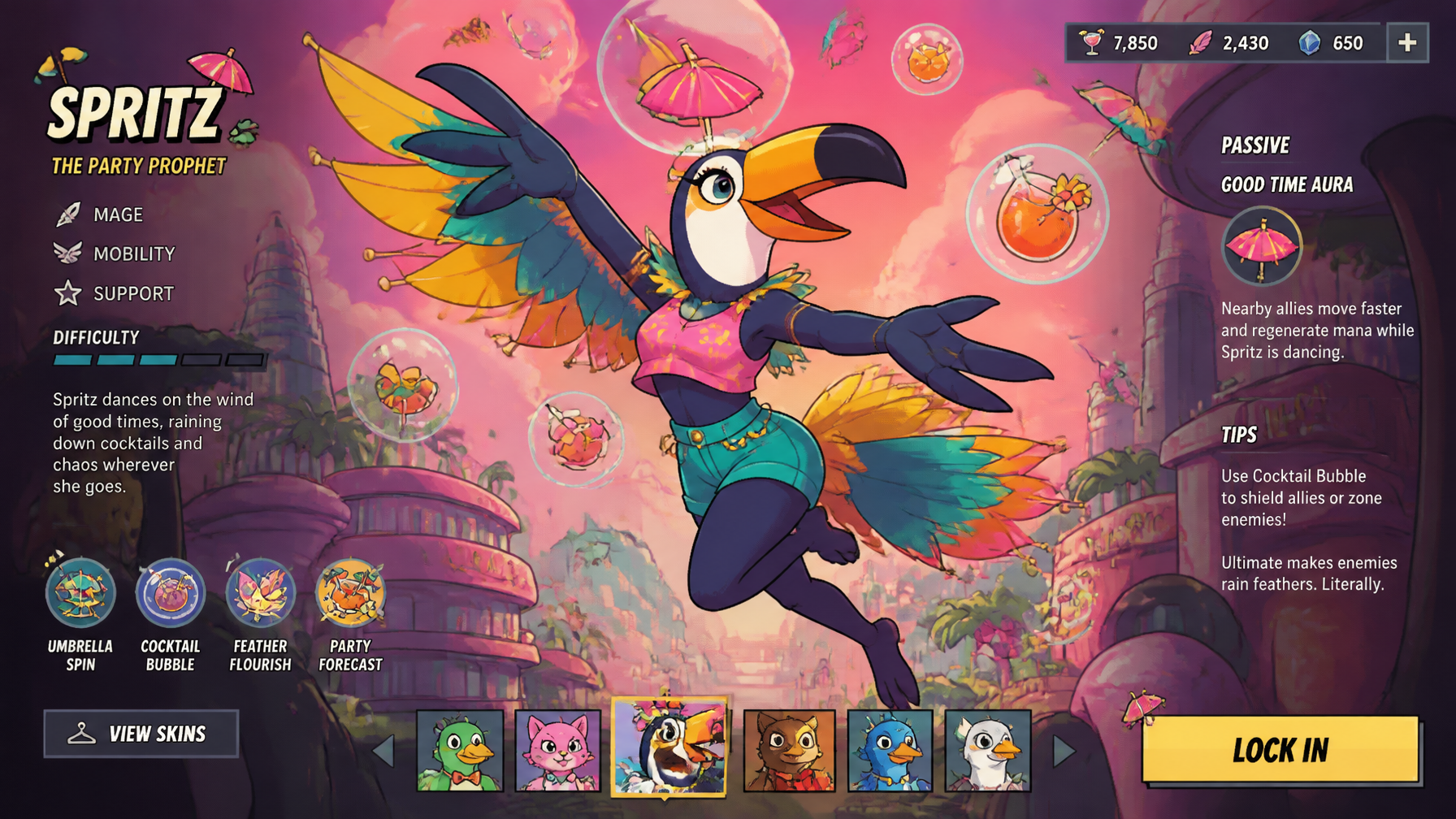 Tropical Toucan Dancer Splash Art