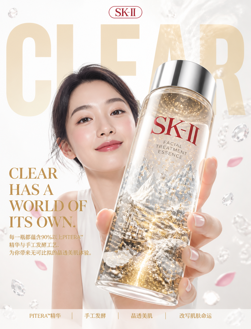 SK-II Surreal Micro-Cosmos Luxury Skincare Campaign
