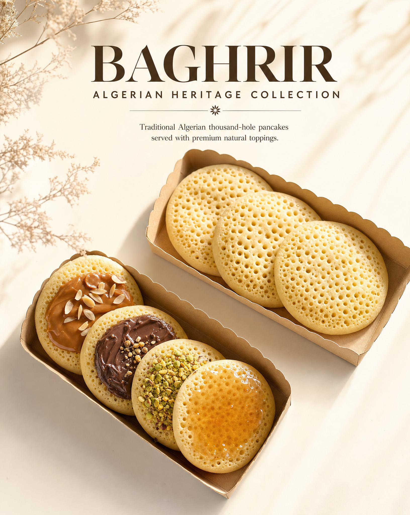 Luxury Algerian Baghrir Editorial Poster