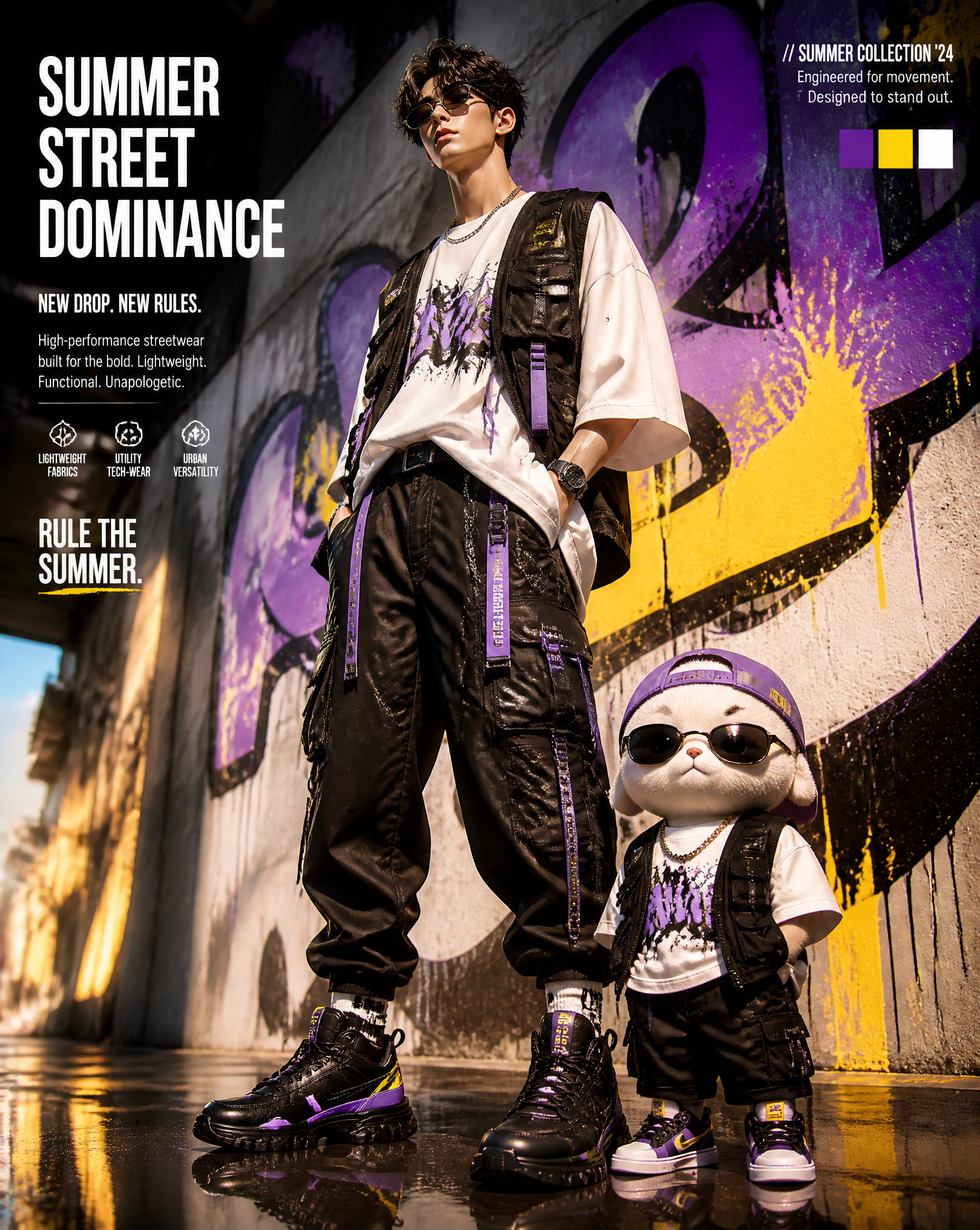 Luxury Urban Anime Streetwear Campaign