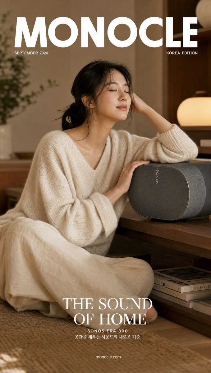Japandi Interior Portrait with Sonos Audio