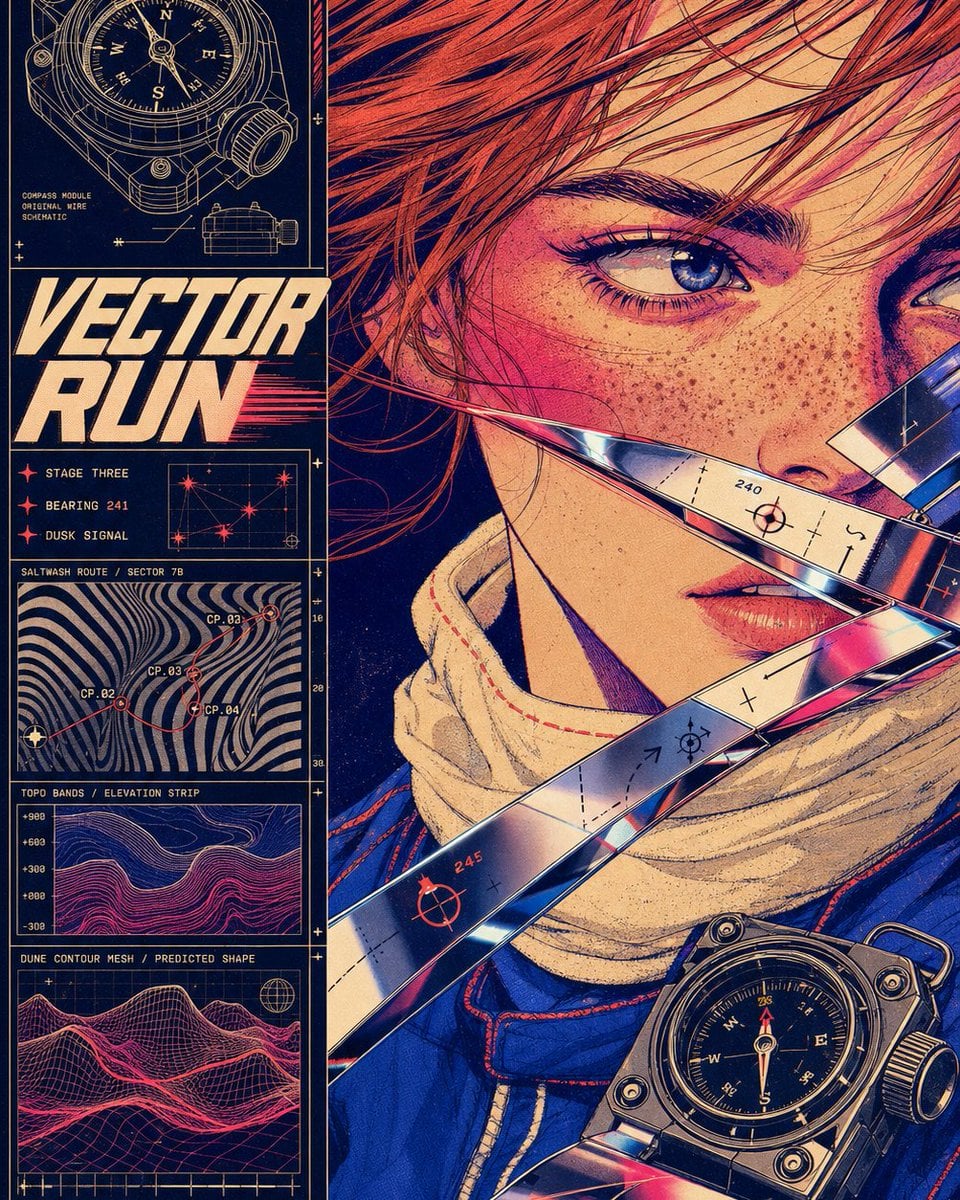 Cyber-Chrome Technical Editorial Portrait