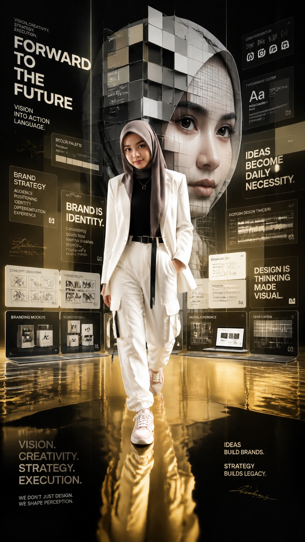 Futuristic Creative Director Visual Identity