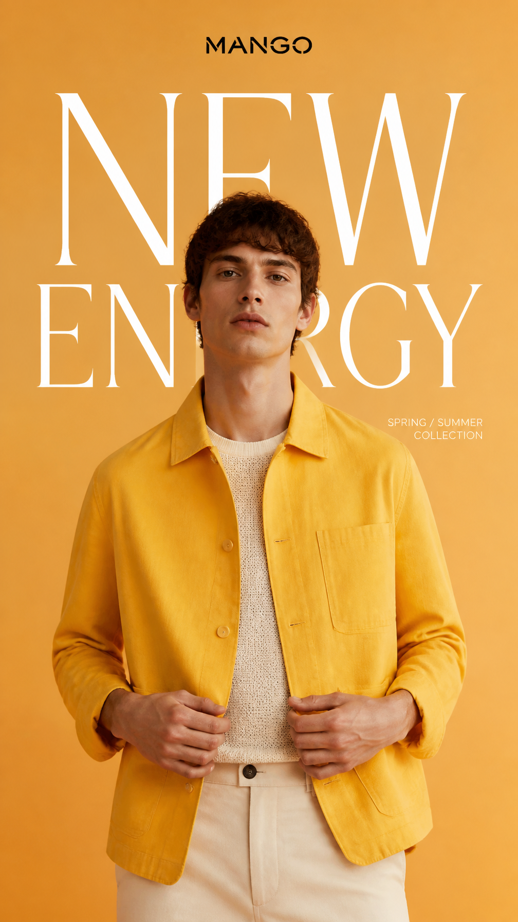 Vibrant Mango Energy High-Fashion Editorial