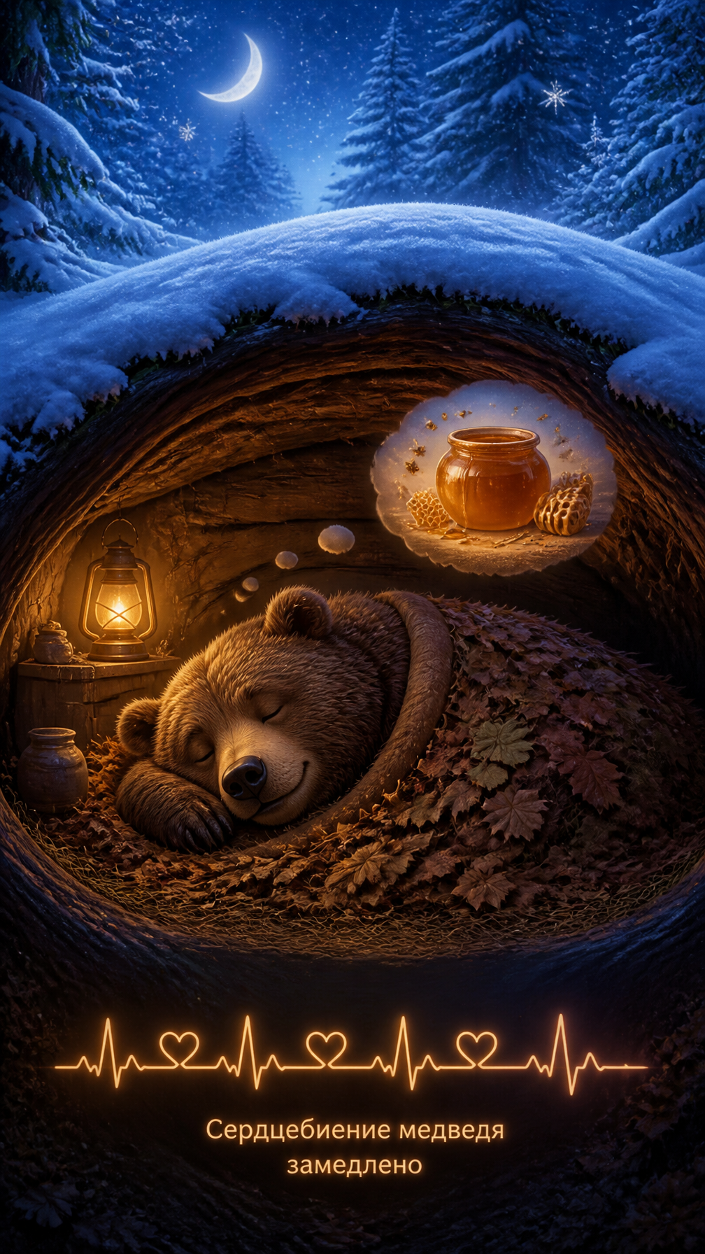 The Bear's Magical Winter Slumber