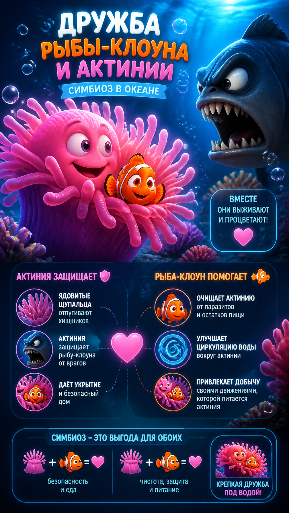 Ocean Symbiosis: Clownfish and Anemone Bond