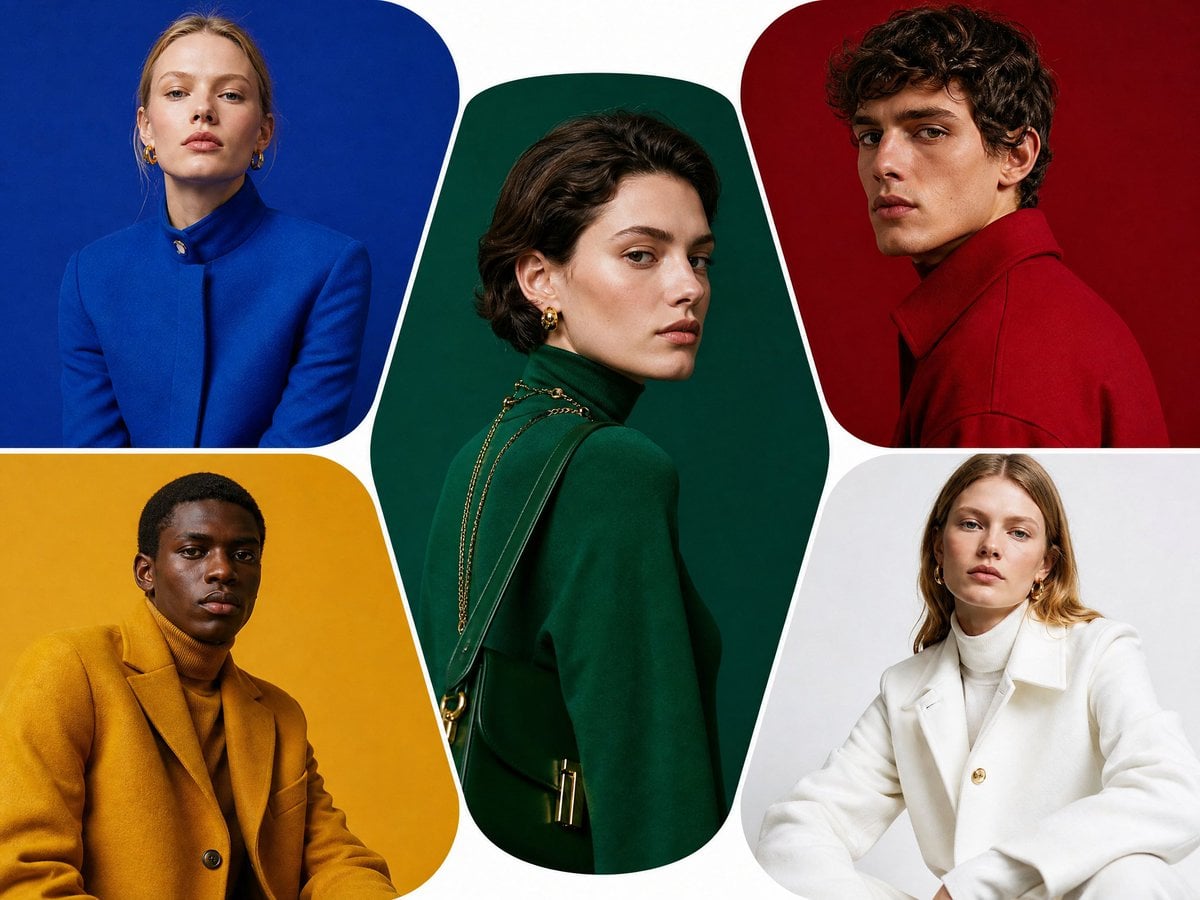 High-Fashion Geometric Model Montage
