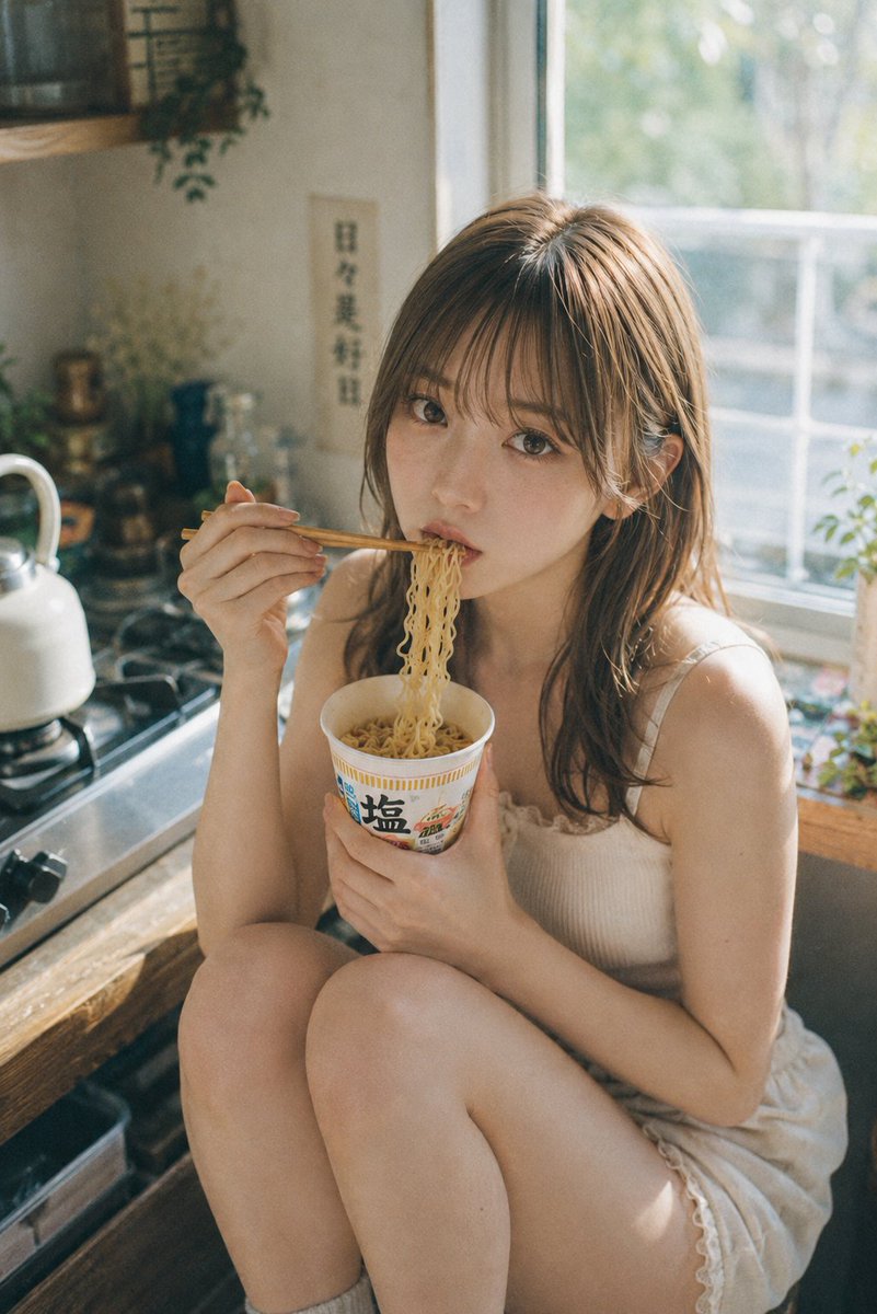 Summer Afternoon Noodle Break in a Tokyo Kitchen