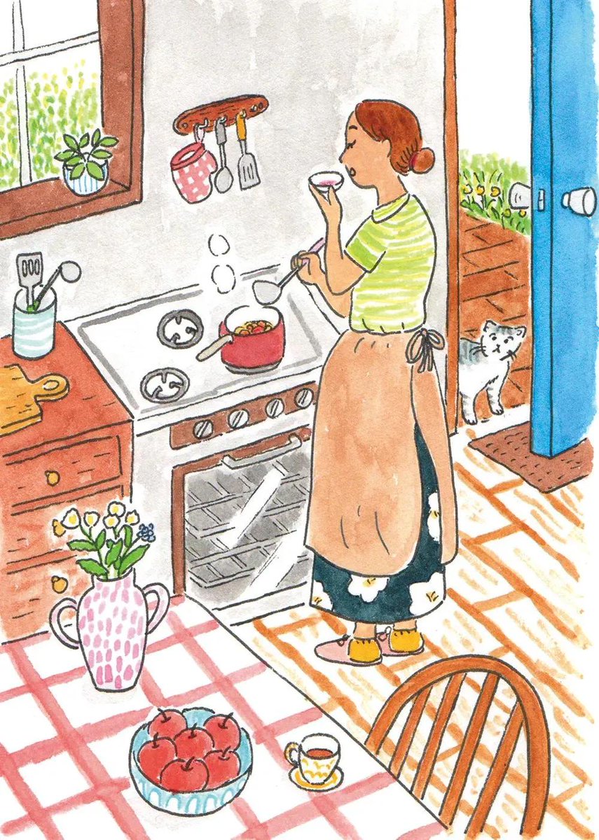 Vintage Cozy Life Watercolor Illustrations