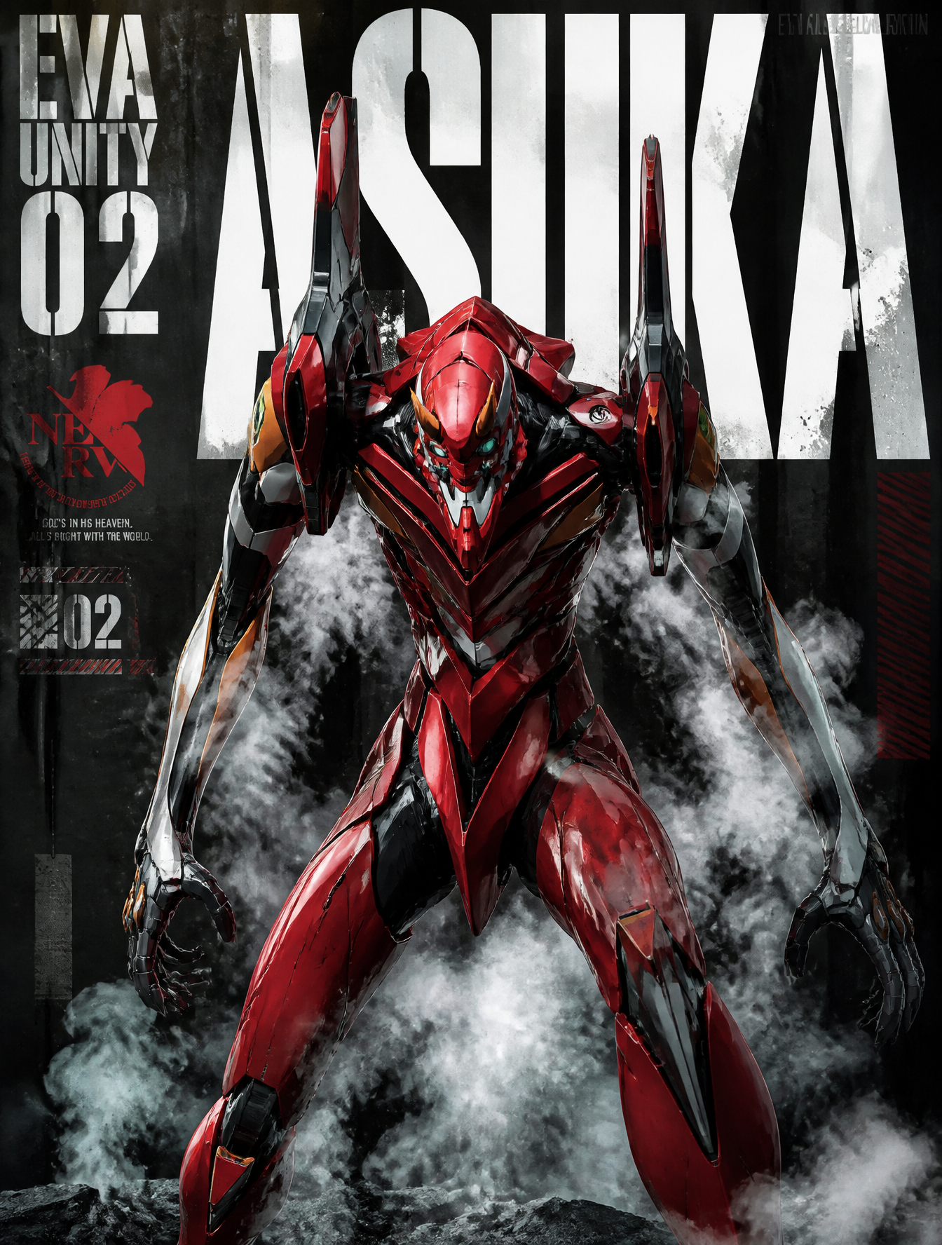 Evangelion Unit-02 Cinematic Battle Poster