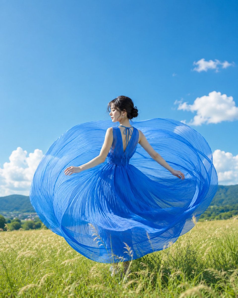 Azure Spin in Summer Highlands