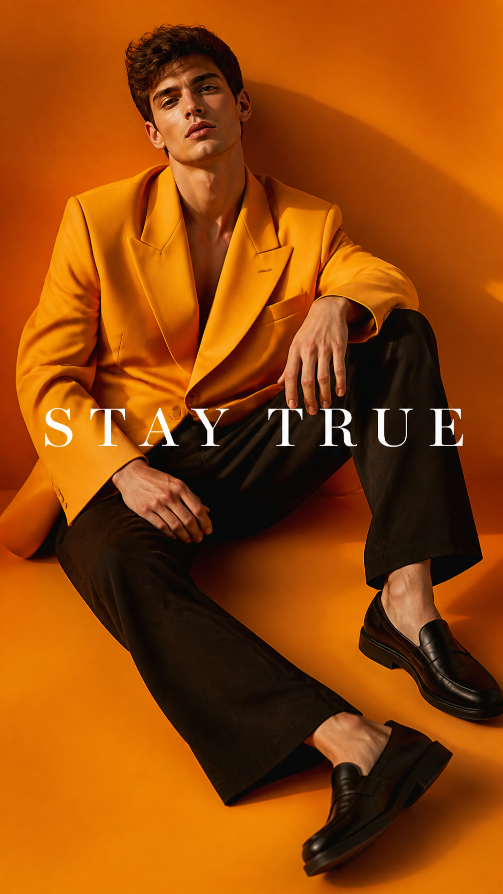 Saffron Monochrome Haute Couture Editorial