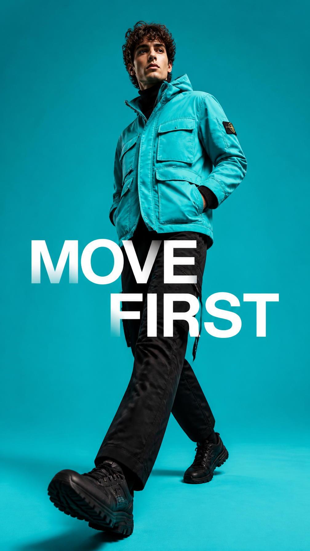 Turquoise High-Fashion Dynamic Motion